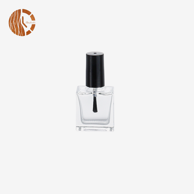Square Clear Glass Nail Polish Bottle